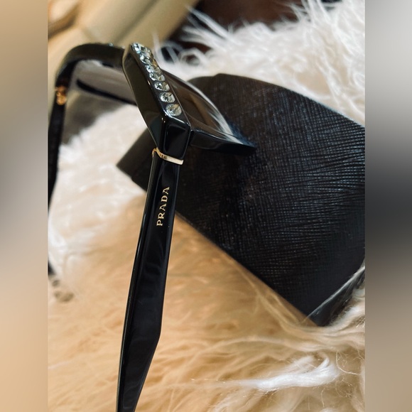 Prada Jeweled Cat Eye Sunglasses with Case - Picture 8 of 16